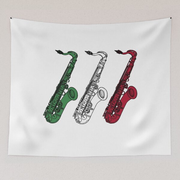 Item preview, Saxophone Italian Flag Saxophonist Sax Player Italy designed and sold by doodlerob.