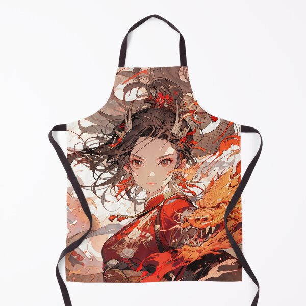 Artikelvorschau, Intensives Crimson Dragon Flame Warrior Anime Girl entworfen und verkauft von bubblegoth.