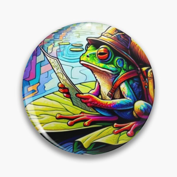 Item preview, Cubic Psychedelic Frog Plots his Course Through the Swamp designed and sold by PinoyDnDShirts.