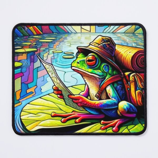 Item preview, Cubic Psychedelic Frog Plots his Course Through the Swamp designed and sold by PinoyDnDShirts.