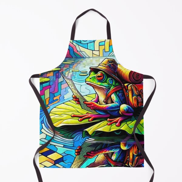 Item preview, Cubic Psychedelic Frog Plots his Course Through the Swamp designed and sold by PinoyDnDShirts.