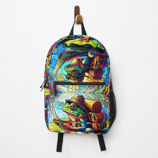 Item preview, Cubic Psychedelic Frog Plots his Course Through the Swamp designed and sold by PinoyDnDShirts.