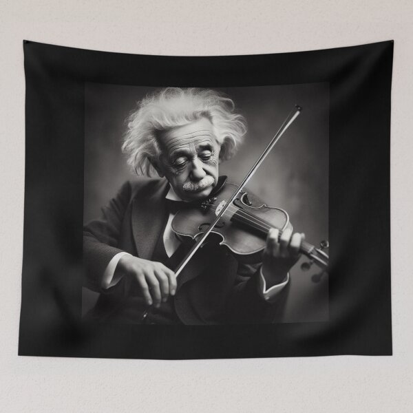 Item preview,  Albert Einstein  playing the violin designed and sold by sevenmountains.