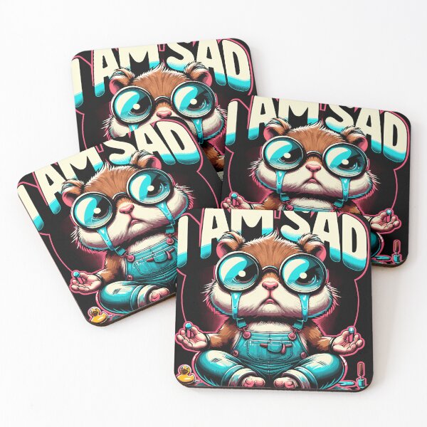 Item preview, Sad Hamster-Sad Hamster Meme-With Bow-Hamster Lover designed and sold by RavenThornton.