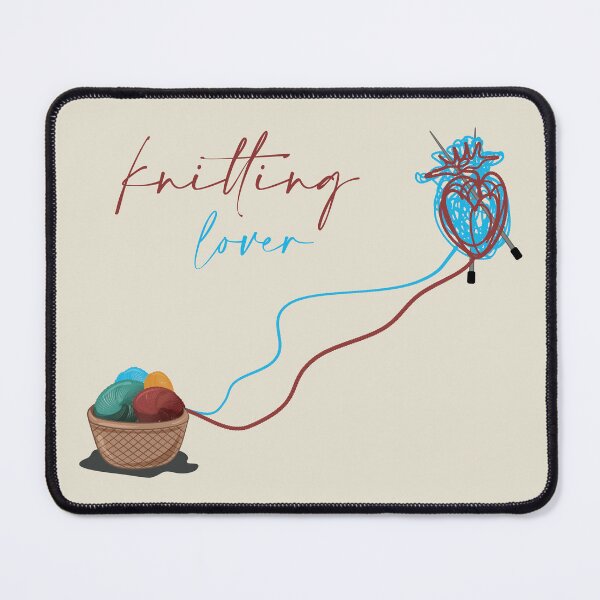 Item preview, Knitting lover best friends designed and sold by Scrabbly Doodles.