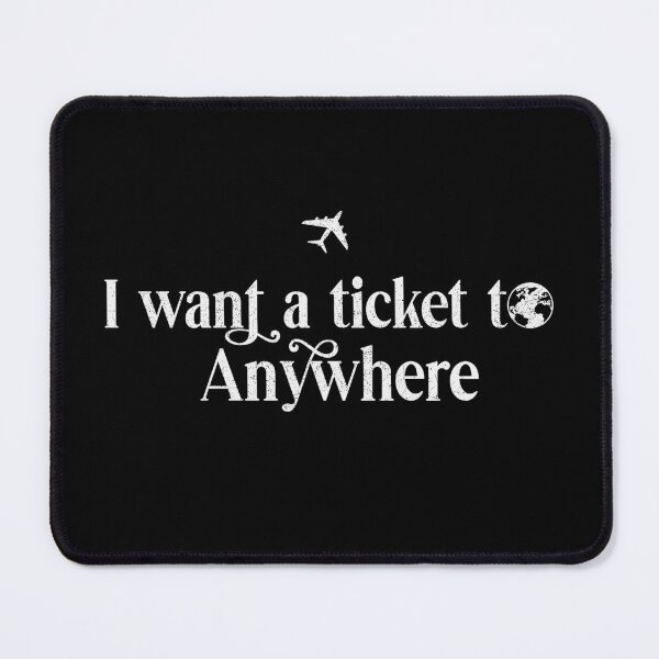 Item preview, I Want a Ticket to Anywhere Grunge White designed and sold by RR-Arts.