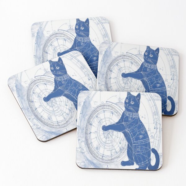Item preview, Blueprint_Cat_11 designed and sold by 100Strokes.
