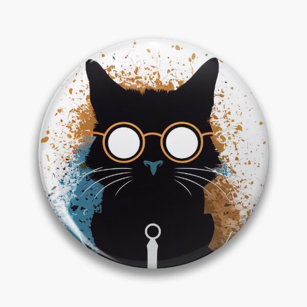 Item preview, Wizard cat in glasses designed and sold by Tajdi.
