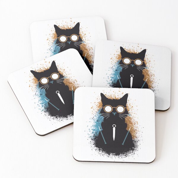 Item preview, Wizard cat in glasses designed and sold by Tajdi.