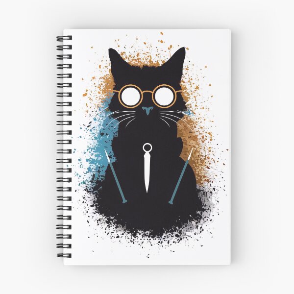 Item preview, Wizard cat in glasses designed and sold by Tajdi.