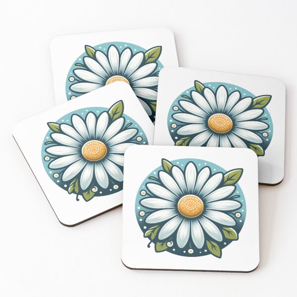 Item preview, Daisy Flower (White Background) designed and sold by MusesWhispers.