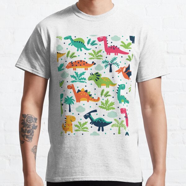 Impression de dinosaure mignon bébé ABDL adulte pour Littles AWC T-shirt classique