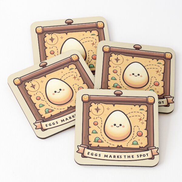 Item preview, Eggs marks the spot designed and sold by Vkinsify.