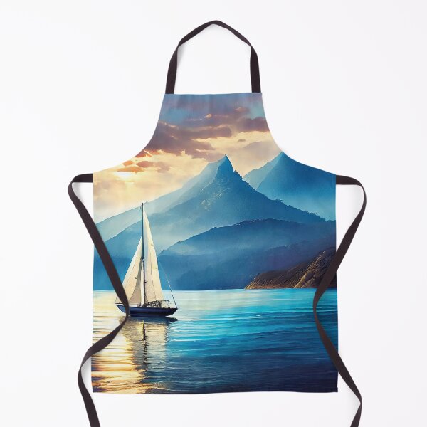 Item preview, Sailing the coast, peaceful ocean landscape designed and sold by Tiffany Glassco.