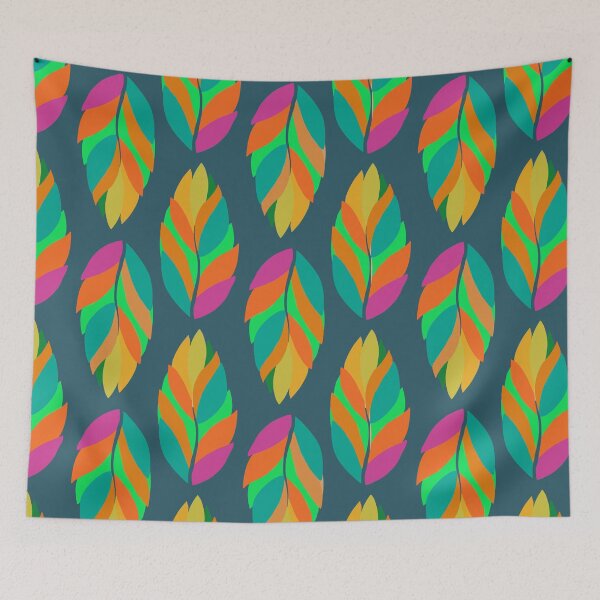 Item preview, Patrón de hojas de jungla en multicolor designed and sold by Andrea Turner.