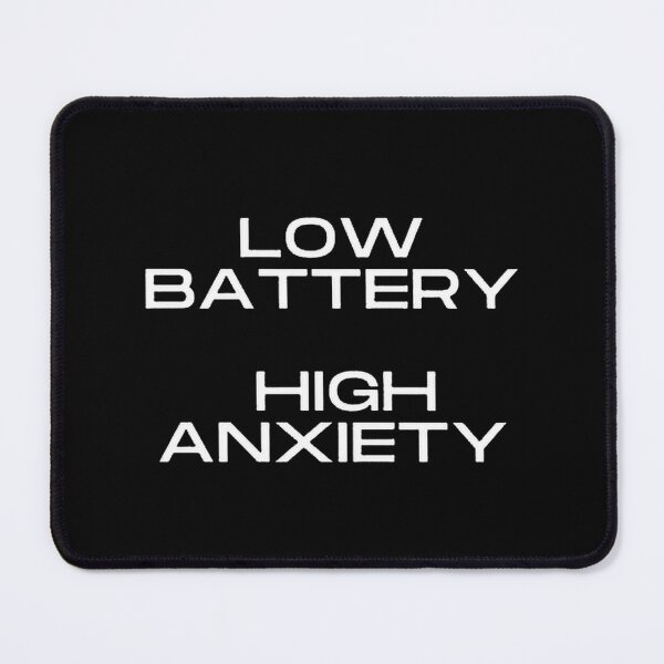 Item preview, attery Levels Low, Anxiety High: Protective Phone Case designed and sold by ArtComixHaven.