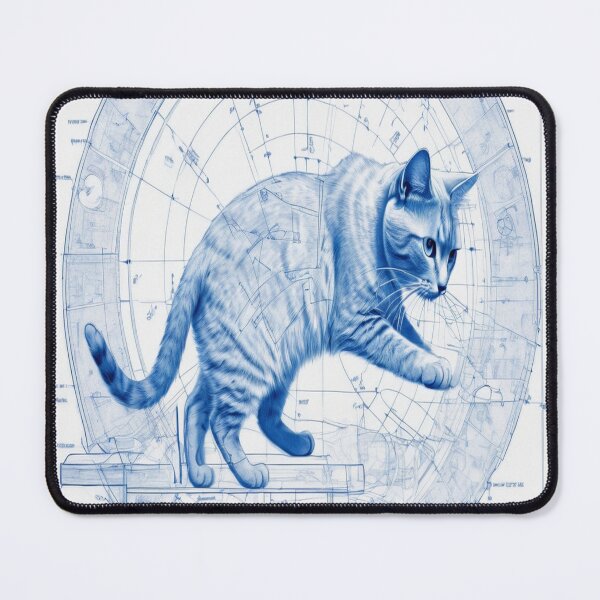 Item preview, Blueprint_Cat_14 designed and sold by 100Strokes.