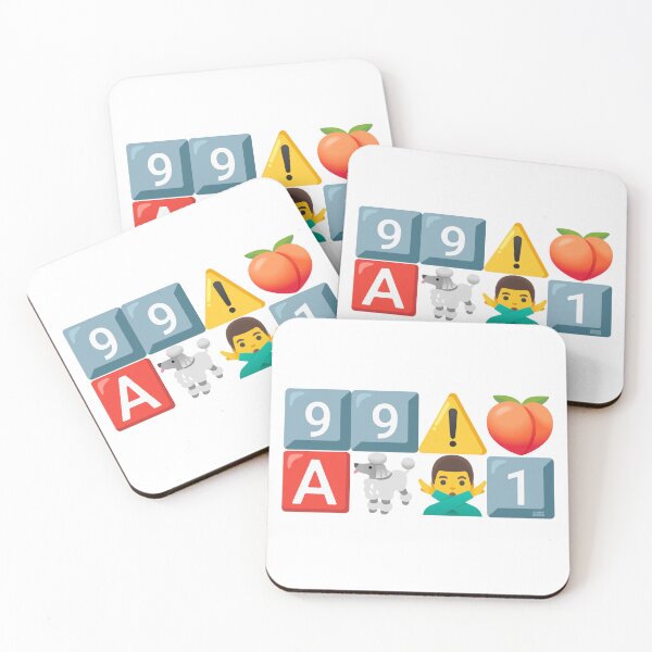 Item preview, 99 Problems - but a bitch ain't one! EMOJI ART designed and sold by jimmy-digital.