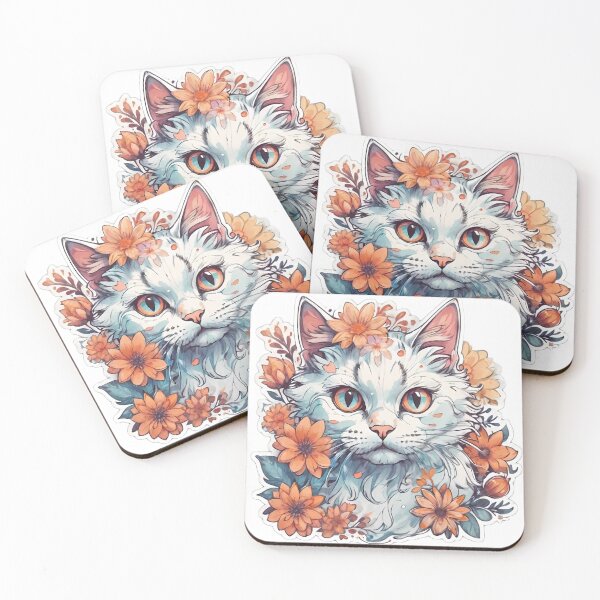 Item preview, Cat in Lotus Tattoo designed and sold by eyyow.
