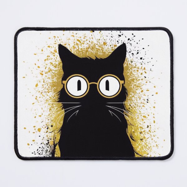 Item preview, Wizard cat in glasses designed and sold by Tajdi.