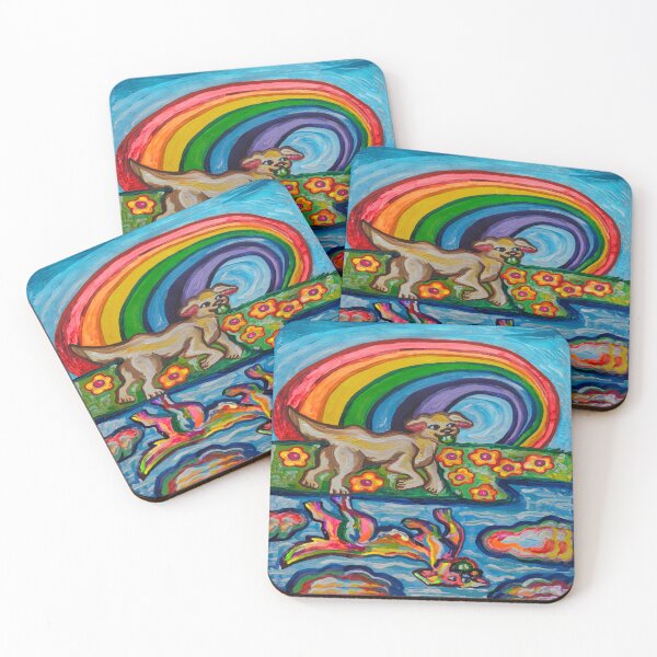 Item preview, Rainbow Bridge Dog Reflecting on Life designed and sold by Deborah Camp.