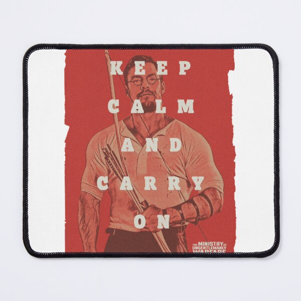 Item preview, keep calm and carry on red alan ritchson designed and sold by MechanicalART.
