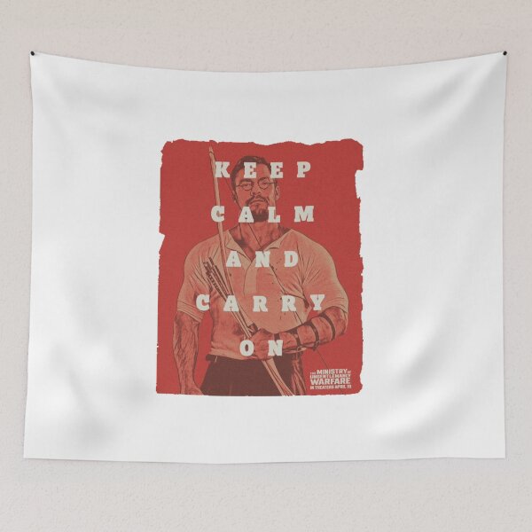 Item preview, keep calm and carry on red alan ritchson designed and sold by MechanicalART.