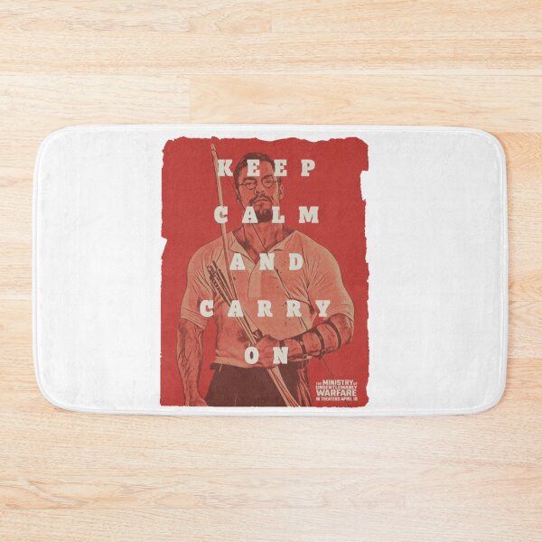Item preview, keep calm and carry on red alan ritchson designed and sold by MechanicalART.