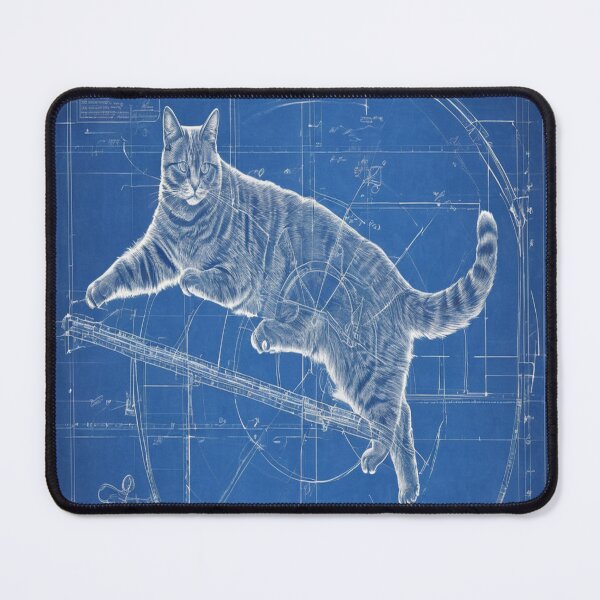 Item preview, Blueprint_Cat_15 designed and sold by 100Strokes.