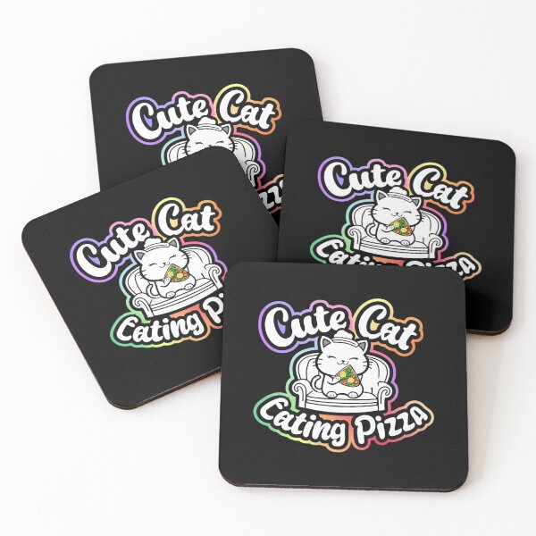 Item preview, Cute Cat Eating Pizza 2 designed and sold by Psycho-Crazy.