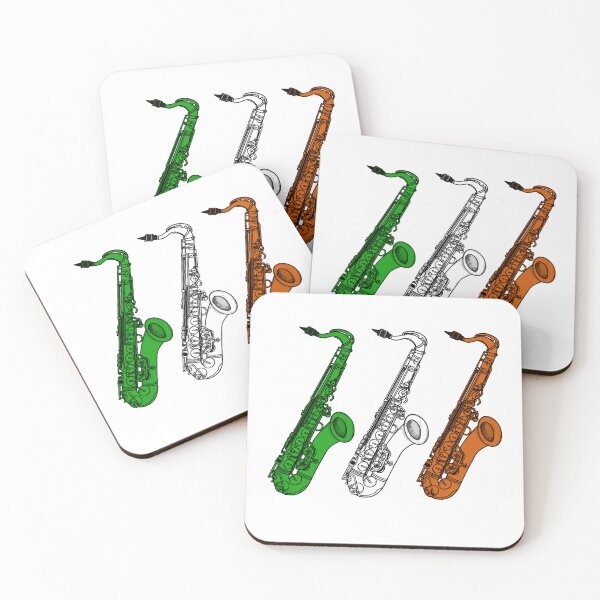 Item preview, Saxophone Irish Flag Saxophonist Sax Player Ireland designed and sold by doodlerob.