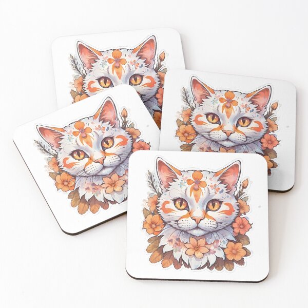 Item preview, Cat in Lotus Tattoo designed and sold by eyyow.