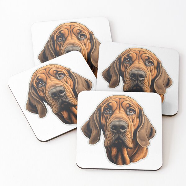 Artikelvorschau, Niedlicher Bloodhound Mama Papa Schutzengel Bester Freund Hundepfote entworfen und verkauft von SMARTKIT DESIGNAGENCY.