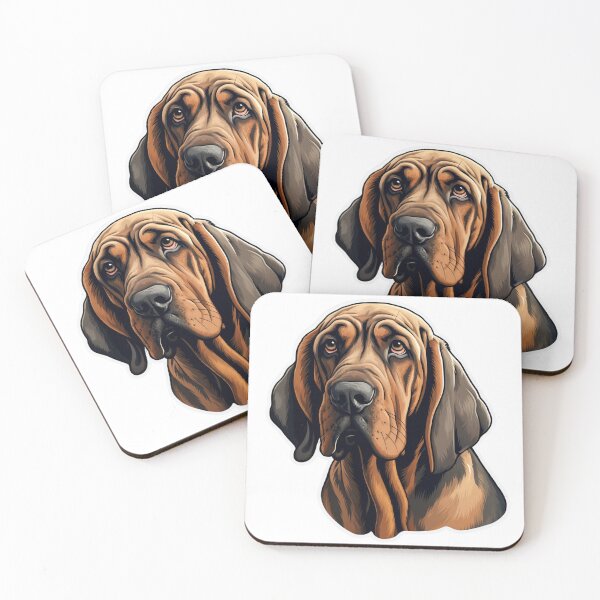 Artikelvorschau, Niedlicher Bloodhound Mama Papa Schutzengel Bester Freund Hundepfote entworfen und verkauft von SMARTKIT DESIGNAGENCY.
