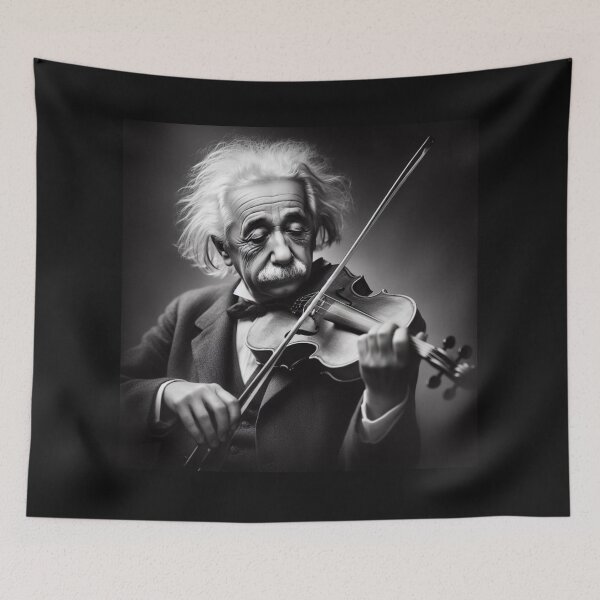Item preview, Einstein  playing the violin designed and sold by sevenmountains.