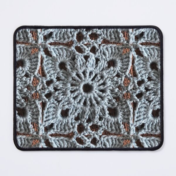 Item preview, Blue floral granny square designed and sold by Phoebew03.
