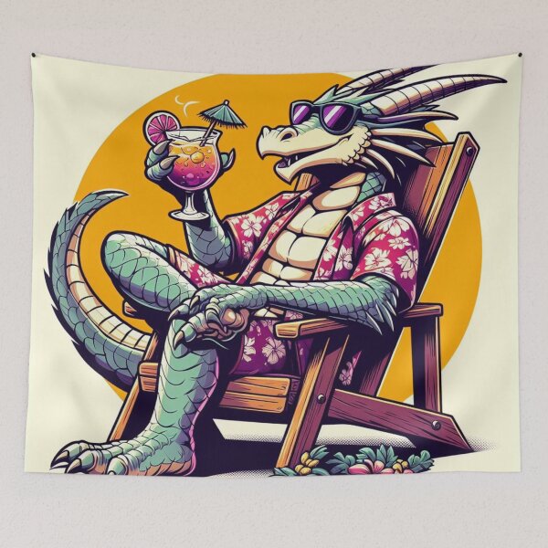 Item preview, Dragon's Day Off: Tropical Retreat designed and sold by TDKCustoms.
