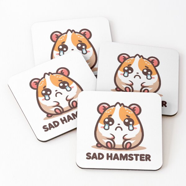 Item preview, sad hamster designed and sold by Suukunna.