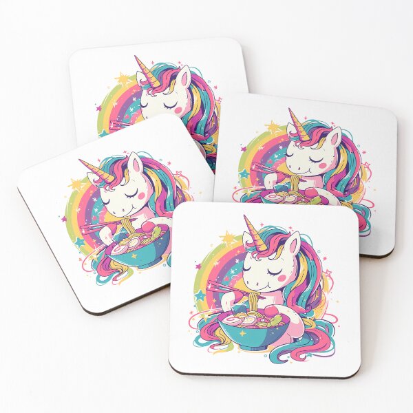 Item preview, Unicorn Eating Ramen designed and sold by PeelZinc.