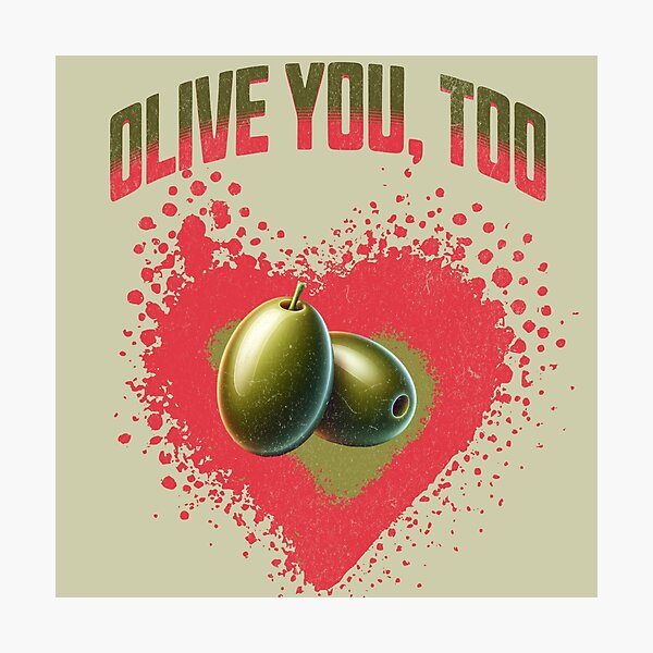Item preview, Olive You, Too designed and sold by TravelingPlateS.