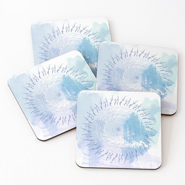 Item preview, Branching Aquatic Inkstain bloom designed and sold by DruidOcelotArt.