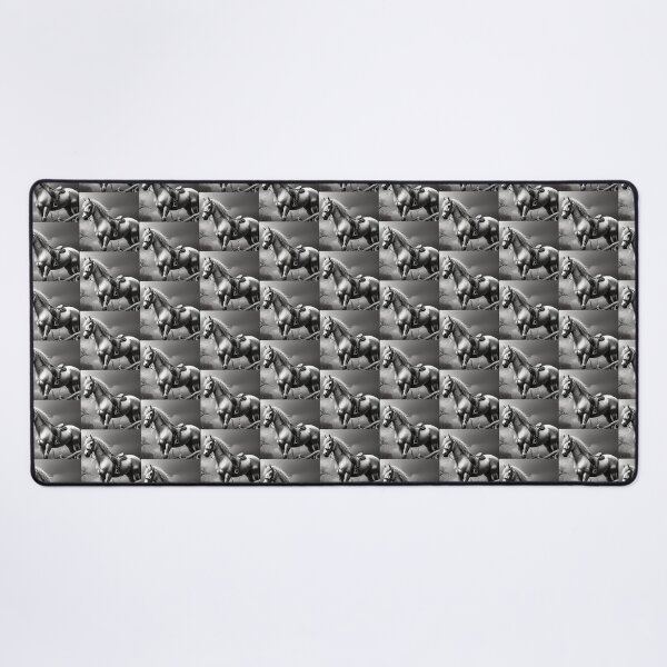 Item preview, BLACK AND WHITE HORSE 2 designed and sold by AmazingBackDrop.