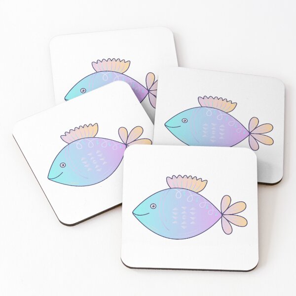 Item preview, Cute fish, gradient illustration designed and sold by OM-lova.