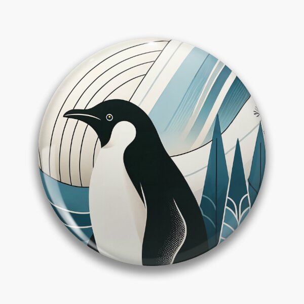 Item preview, Creamy Sky Blue Penguin In The Ice Winter Forest  designed and sold by PenguinForests.