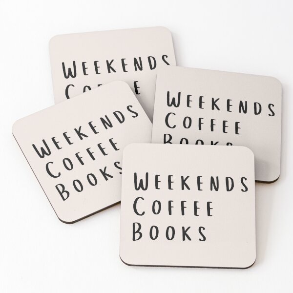 Item preview, Weekends Coffee Books designed and sold by WithLoveMelissa.
