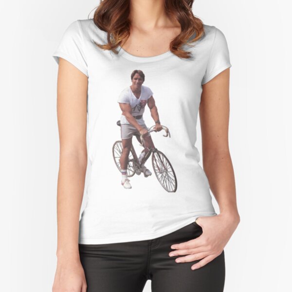 Arnold on a Bike Fitted Scoop T-Shirt
