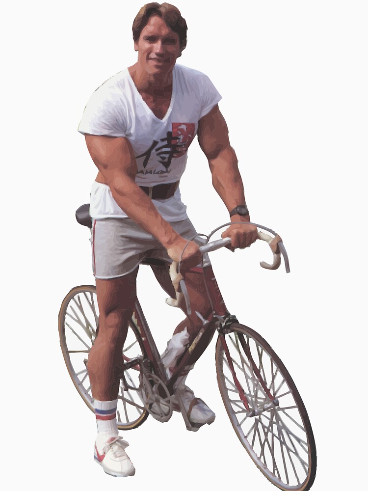 Arnold on a Bike by Hazwallace
