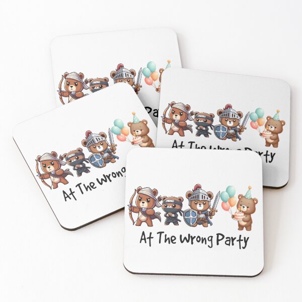 Item preview, At The Wrong Party designed and sold by TeddybearClub.
