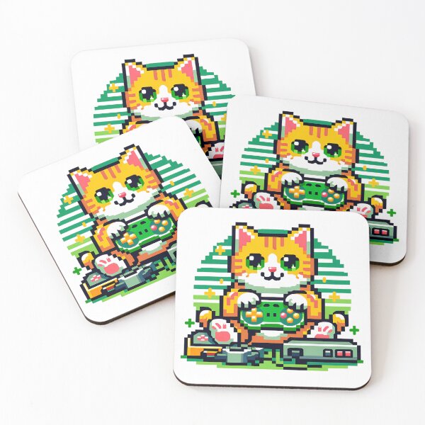 Item preview, Cats and Gaming designed and sold by PeelZinc.