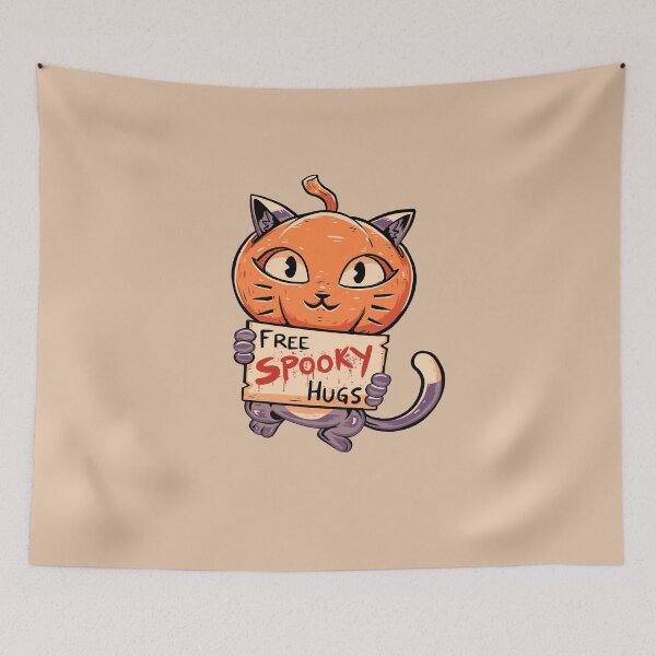 Item preview, Free Spooky Hugs - Cute Halloween Cat Gift designed and sold by koalateess.